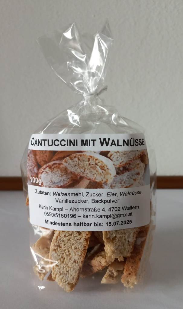 Cantuccini mit Walnüssen 200g