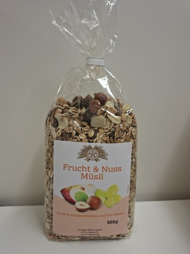 [409072] Frucht und Nuss Müsli 500 g AKTION statt € 4,00 nur € 3,30