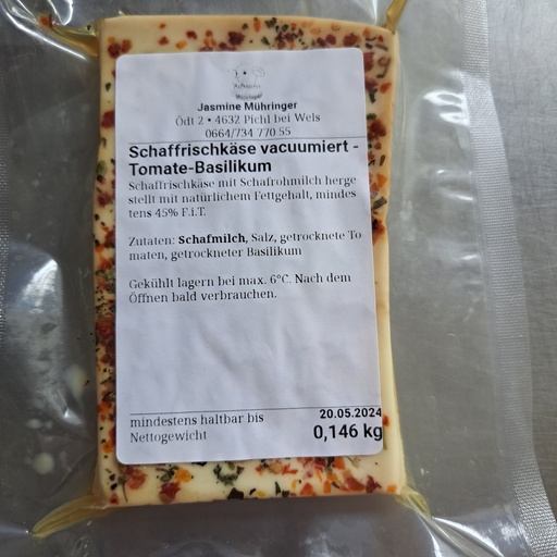 Schaffrischkäse Tomate-Basilikum
