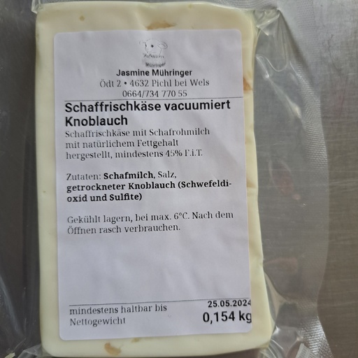 Schaffrischkäse Knoblauch