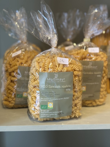 Bio Spiralen Nudeln 500g